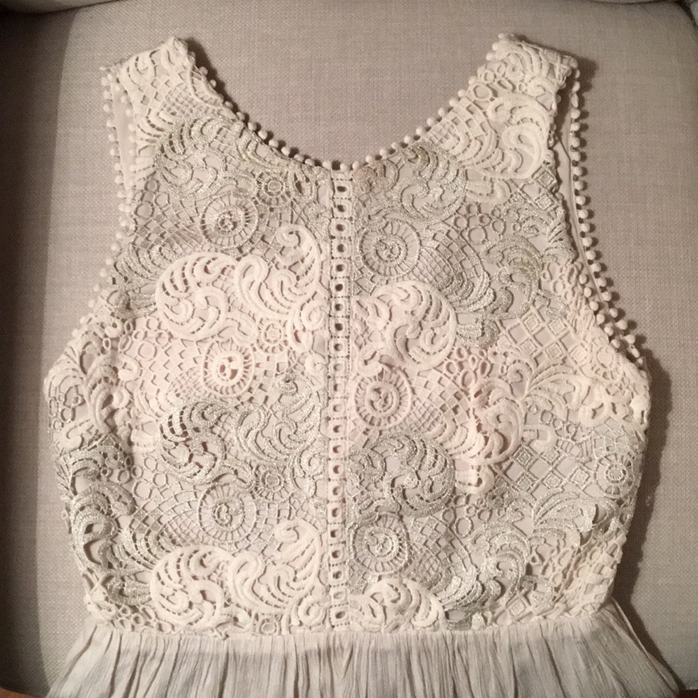 Francesca Embroidered midi dress